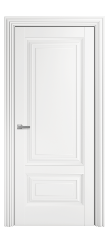 Дверь межкомнатная Bergamo 2B Цвет Белый Покрытие Эмаль  Наличник ML 85 Цена 67175