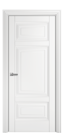 Дверь межкомнатная Bergamo 4 Цвет Белый Покрытие Эмаль  Наличник ML 85 Цена 67175