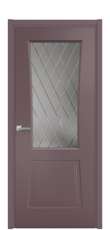 Дверь межкомнатная Dino 2 Цвет Лиловый Покрытие Эмаль  Наличник L 50 Цена 42680