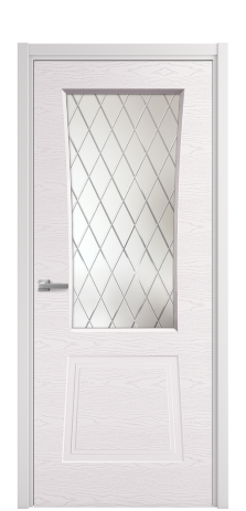 Дверь межкомнатная Dino 2 Цвет Крем Brash Покрытие Эмаль брашированная  Наличник L 50 Цена 49080