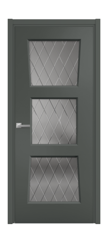 Дверь межкомнатная Dino 3 Цвет Пихтовый Покрытие Эмаль  Наличник L 50 Цена 42750