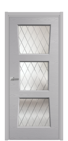 Дверь межкомнатная Dino 3 Цвет Галечный Brash Покрытие Эмаль брашированная  Наличник L 50 Цена 49150