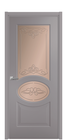 Дверь межкомнатная Lina 6 Цвет Ирис Покрытие Эмаль  Наличник L 50 Цена 46925