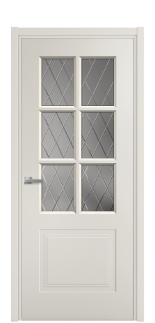 Дверь межкомнатная Paulo 1 Цвет Дымчатый Покрытие Эмаль  Наличник L 50 Цена 42680