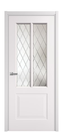 Дверь межкомнатная Paulo 2 Цвет Крем Покрытие Эмаль  Наличник L 50 Цена 42130