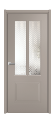 Дверь межкомнатная Paulo 2 Цвет Какао Покрытие Эмаль  Наличник L 50 Цена 42400