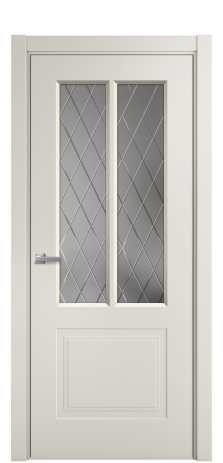 Дверь межкомнатная Паола 2 Цвет Дымчатый Покрытие Эмаль  Наличник L 75 Цена 42530