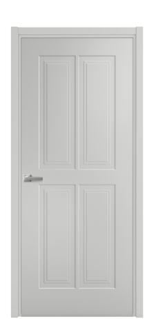 Дверь межкомнатная Paulo 3 Цвет Телегрей Покрытие Эмаль  Наличник L 50 Цена 40625