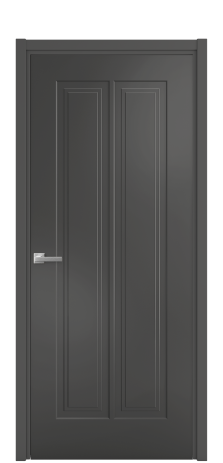 Дверь межкомнатная Paulo 4 Цвет Антрацит Покрытие Эмаль  Наличник L 50 Цена 40625