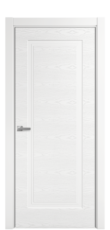 Дверь межкомнатная Rino 1 Цвет Белый Brash Покрытие Эмаль брашированная  Наличник L 75 Цена 44375