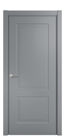 Дверь межкомнатная Рино 2 Цвет Гриджио Покрытие Эмаль  Наличник L 75 Цена 41718