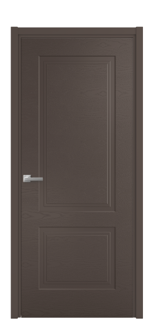 Дверь межкомнатная Rino 2 Цвет Коричневый Brash Покрытие Эмаль брашированная  Наличник L 50 Цена 47575