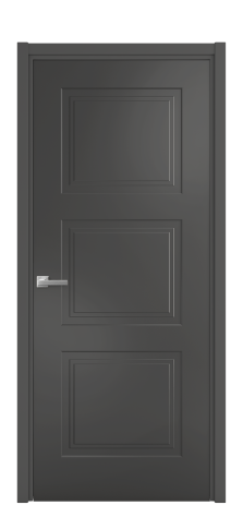 Дверь межкомнатная Рино 3 Цвет Антрацит Покрытие Эмаль  Наличник L 50 Цена 41718