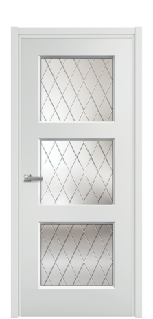 Дверь межкомнатная Rino 3 Цвет Облачный Покрытие Эмаль  Наличник L 50 Цена 42200