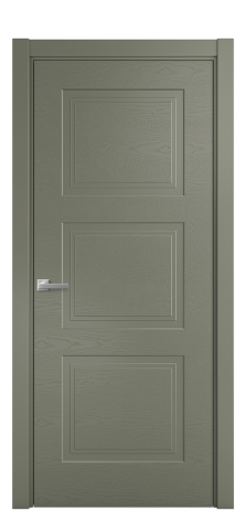 Дверь межкомнатная Рино 3 Цвет Зеленый Brash Покрытие Эмаль брашированная  Наличник L 75 Цена 44375