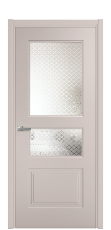 Дверь межкомнатная Rino 4 Цвет Пудра Покрытие Эмаль  Наличник L 50 Цена 42485