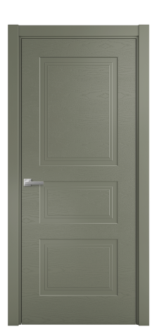 Дверь межкомнатная Рино 4 Цвет Зеленый Brash Покрытие Эмаль брашированная  Наличник L 75 Цена 44375