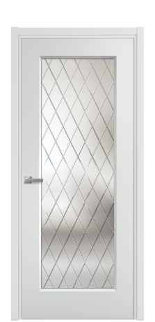 Дверь межкомнатная Плэйн 1 Цвет Облачный Покрытие Эмаль  Наличник L 50 Цена 41765