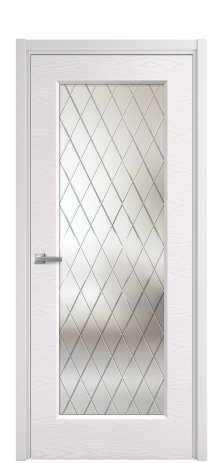 Дверь межкомнатная Плэйн 1 Цвет Крем Brash Покрытие Эмаль брашированная  Наличник L 50 Цена 45665