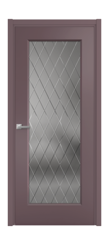 Дверь межкомнатная Plain 1 Цвет Лиловый Покрытие Эмаль  Наличник L 50 Цена 42515