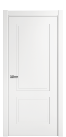 Дверь межкомнатная Plaine 2 Цвет Белый Покрытие Эмаль  Наличник L 75 Цена 39475