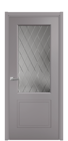 Дверь межкомнатная Плэйн 2 Цвет Ирис Покрытие Эмаль  Наличник L 50 Цена 41575