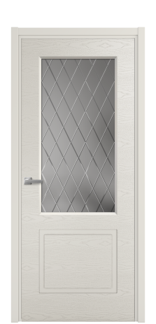 Дверь межкомнатная Plain 2 Цвет Дымчатый Brash Покрытие Эмаль брашированная  Наличник L 50 Цена 48425