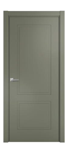 Дверь межкомнатная Плэйн 2 Цвет Зеленый Покрытие Эмаль  Наличник L 75 Цена 40668