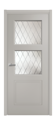 Дверь межкомнатная Плэйн 3 Цвет Серый Шелк Покрытие Эмаль  Наличник L 50 Цена 41050