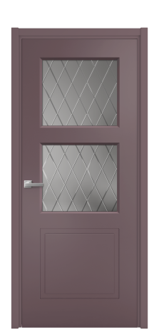Дверь межкомнатная Плэйн 3 Цвет Лиловый Покрытие Эмаль  Наличник L 50 Цена 42793