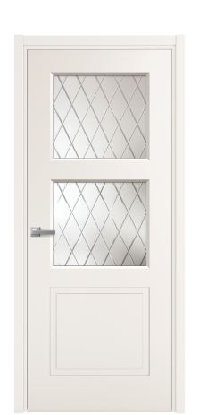 Дверь межкомнатная Plain 3 Цвет Молочный Покрытие Эмаль  Наличник L 50 Цена 41050