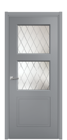 Дверь межкомнатная Plain 3 Цвет Гриджио Покрытие Эмаль  Наличник L 50 Цена 41050