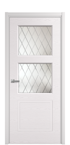 Дверь межкомнатная Plain 3 Цвет Крем Brash Покрытие Эмаль брашированная  Наличник L 50 Цена 47900