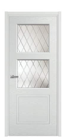 Дверь межкомнатная Plain 3 Цвет Облачный Brash Покрытие Эмаль брашированная  Наличник L 50 Цена 47900