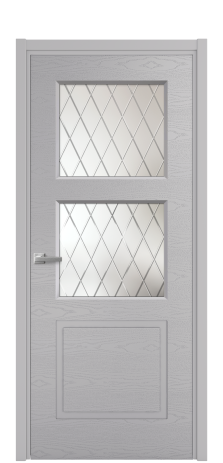 Дверь межкомнатная Plain 3 Цвет Галечный Brash Покрытие Эмаль брашированная  Наличник L 50 Цена 47900