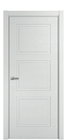 Дверь межкомнатная Плэйн 3 Цвет Облачный Brash Покрытие Эмаль брашированная  Наличник L 75 Цена 43375