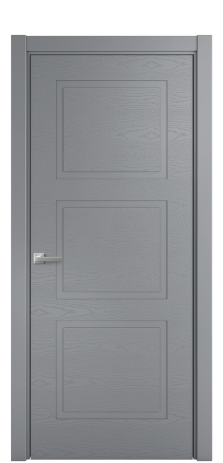 Дверь межкомнатная Плэйн 3 Цвет Гриджио Brash Покрытие Эмаль брашированная  Наличник L 75 Цена 43375