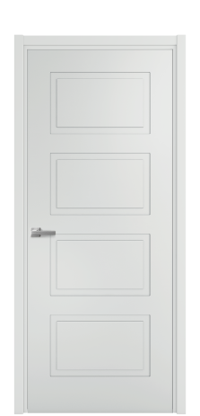 Дверь межкомнатная Plaine 4 Цвет Облачный Покрытие Эмаль  Наличник L 50 Цена 39475