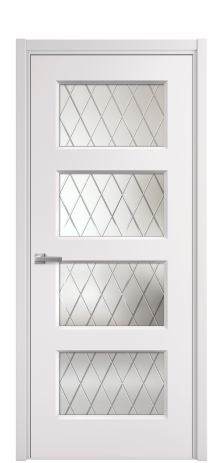 Дверь межкомнатная Plain 4 Цвет Крем Покрытие Эмаль  Наличник L 50 Цена 41050