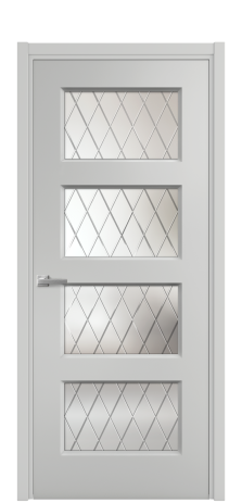 Дверь межкомнатная Plain 4 Цвет Телегрей Покрытие Эмаль  Наличник L 50 Цена 41050