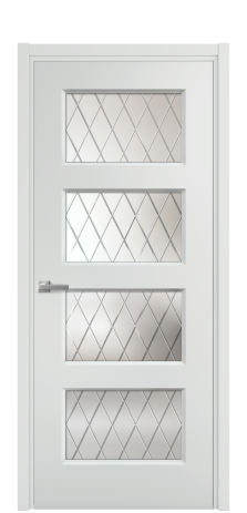 Дверь межкомнатная Plain 4 Цвет Облачный Покрытие Эмаль  Наличник L 50 Цена 41050