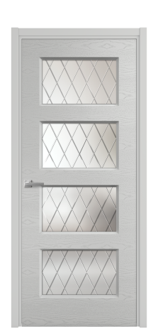 Дверь межкомнатная Plain 4 Цвет Телегрей Brash Покрытие Эмаль брашированная  Наличник L 50 Цена 47900