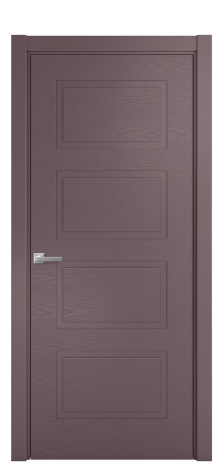 Дверь межкомнатная Плэйн 4 Цвет Лиловый Brash Покрытие Эмаль брашированная  Наличник L 75 Цена 43375