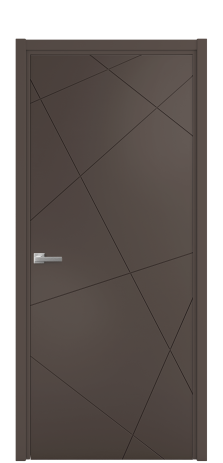 Дверь межкомнатная Twist 01 Цвет Коричневый Покрытие Эмаль  Наличник L 50 Цена 39675