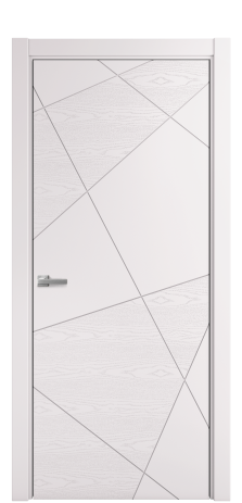 Дверь межкомнатная Твист 01 Цвет Крем Brash Покрытие Эмаль брашированная  Наличник L 75 Цена 46325