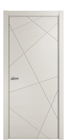 Дверь межкомнатная Твист 01 Цвет Дымчатый Brash Покрытие Эмаль брашированная  Наличник L 75 Цена 46325