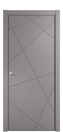 Дверь межкомнатная Твист 01 Цвет Ирис Brash Покрытие Эмаль брашированная  Наличник L 75 Цена 46325