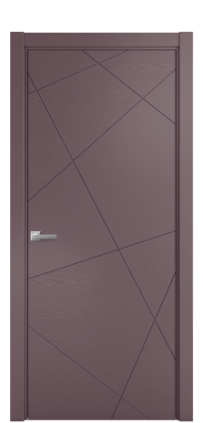 Дверь межкомнатная Твист 01 Цвет Лиловый Brash Покрытие Эмаль брашированная  Наличник L 75 Цена 46325