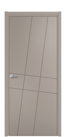 Дверь межкомнатная Twist 02 Цвет Какао Покрытие Эмаль  Наличник L 50 Цена 39475