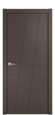 Дверь межкомнатная Твист 02 Цвет Коричневый Покрытие Эмаль  Наличник L 75 Цена 40668